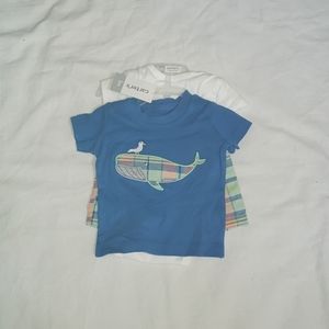 Carter's 3-Pcs Whale Tee, Bodysuit & Short Set